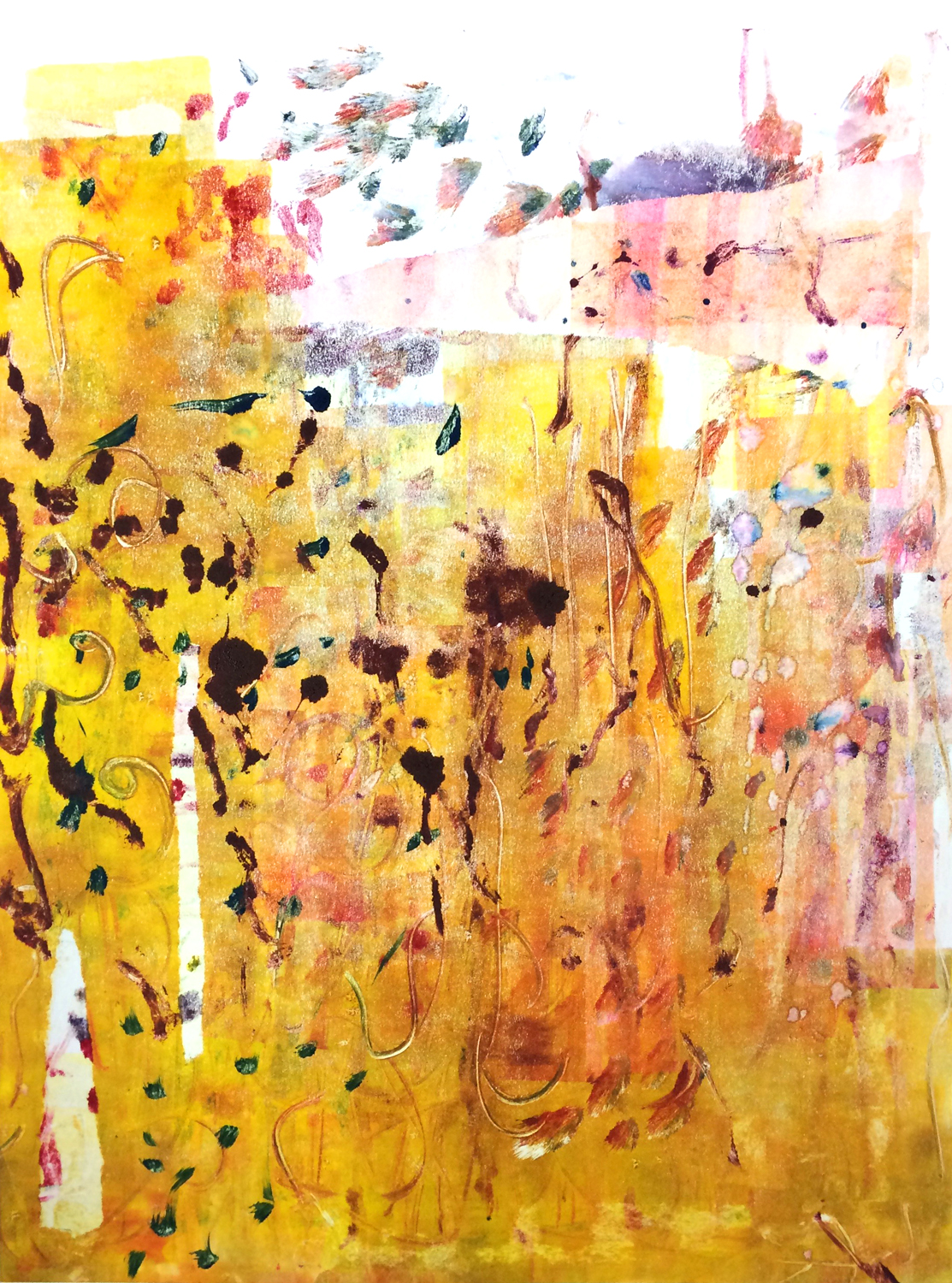 Colour Monoprint 2017 'Golden'